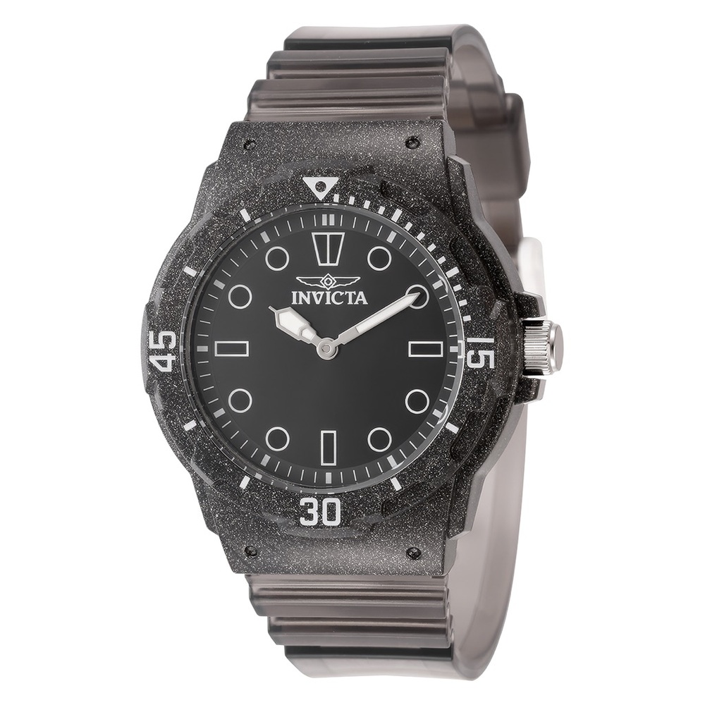 Invicta Women's Black Resin Strap Watch